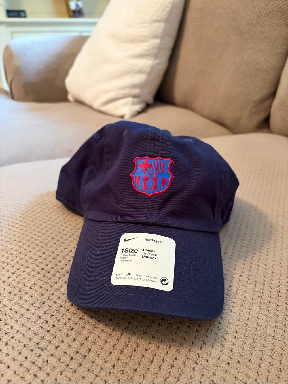 Nike FC Barcelona Navy Baseball Cap